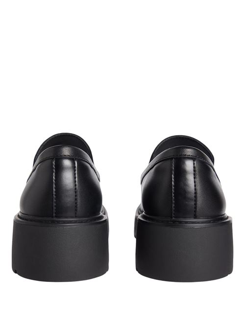 Mocassino donna nero in pelle Calvin Klein Jeans | YW0YW01862BEH